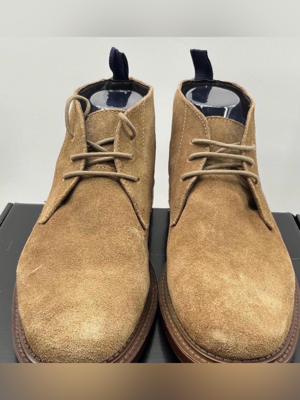Steve Madden P- Hemet Men's Suede Chukka High Top Boots - Tan Taupe Lace up NEW